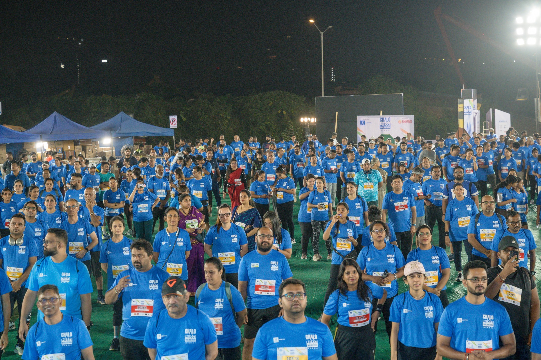 Thousands of Chalo Bharat Walkathon participants gathered
