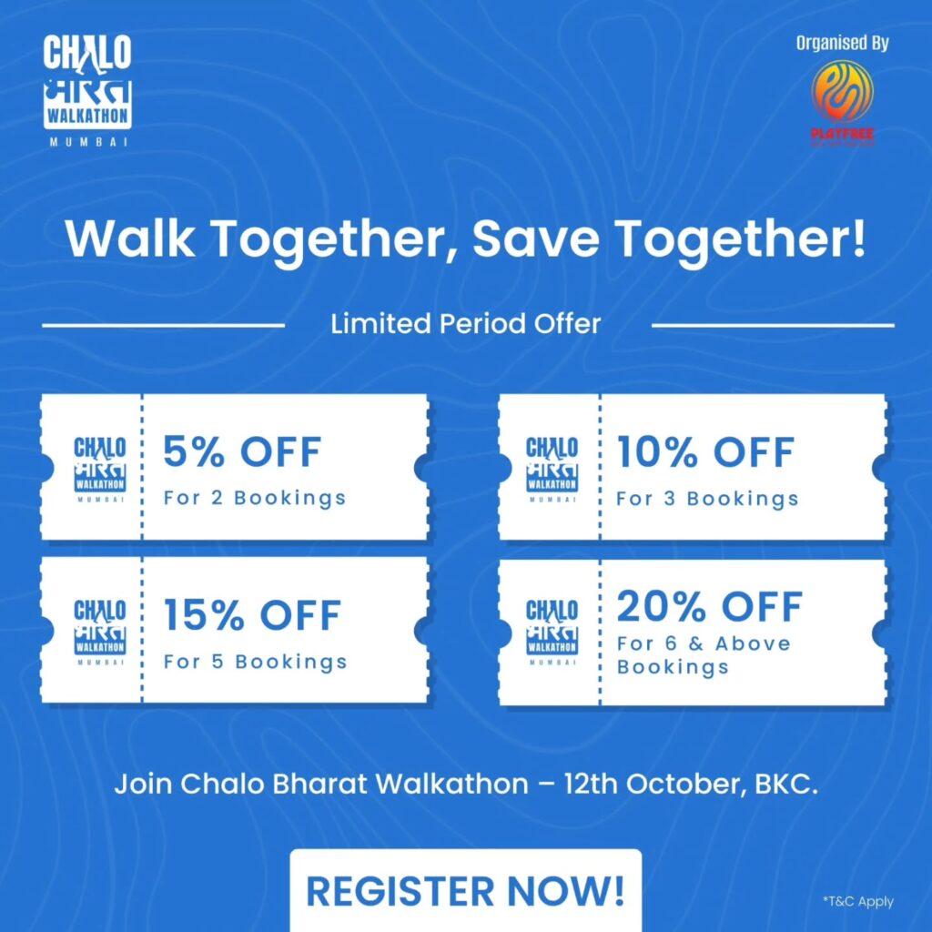 Instagram post from chalobharatwalkathon. This post is in position 4.